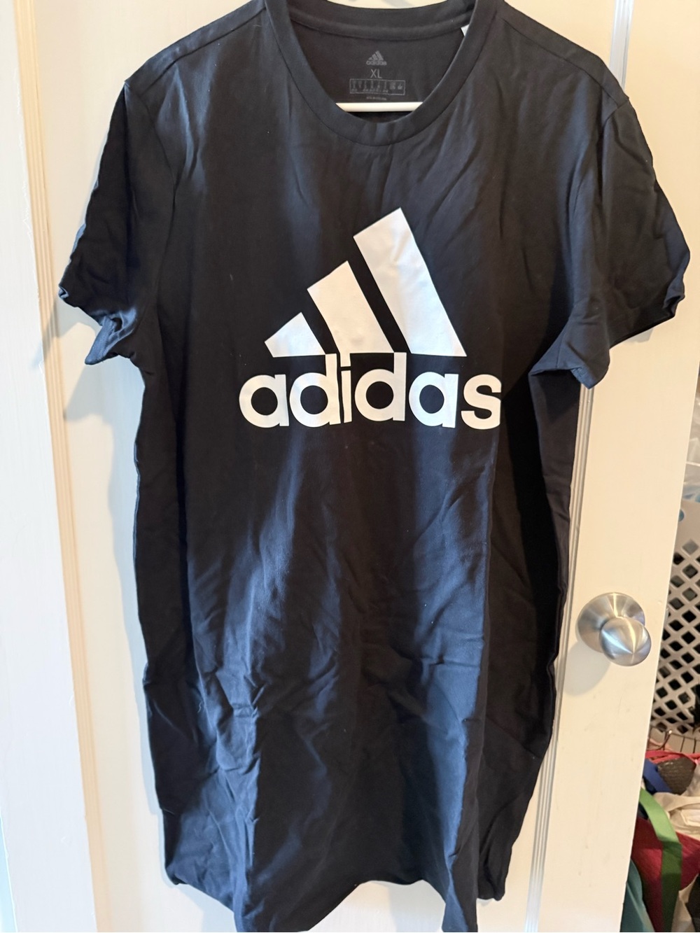 Adidas logo t shirt dress XL NWT